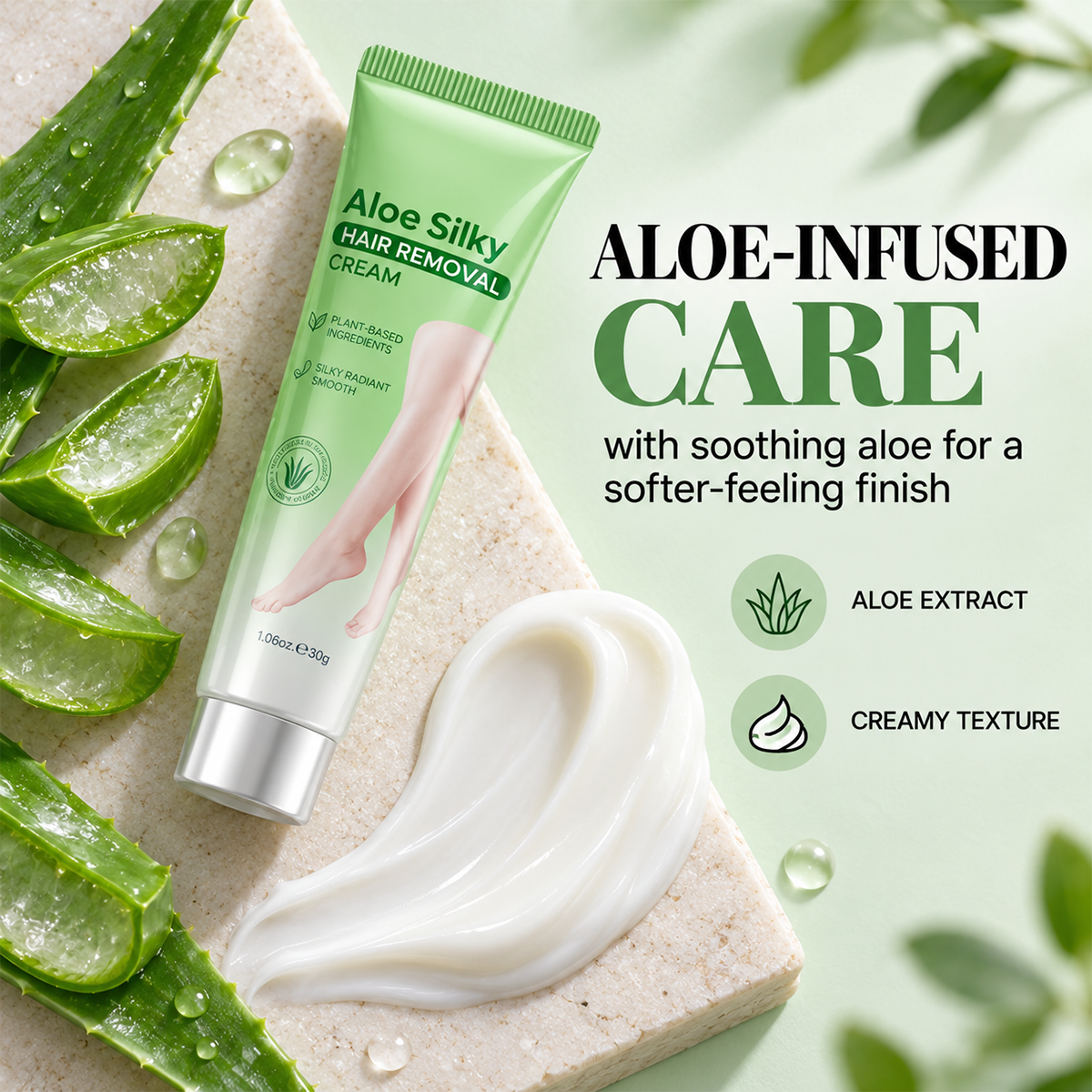 🏆🔥Gentle Aloe Vera Hair Removal Cream💖