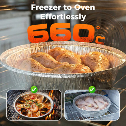 🍟 Oil-Resistant Aluminum Foil Food Boxes – Sturdy & Leak-Resistant