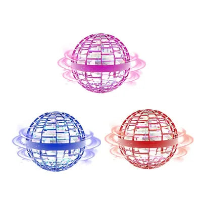 LED Flying Orb Ball Toy – Hand-Controlled 360° Hovering Spinner for Kids & Adults