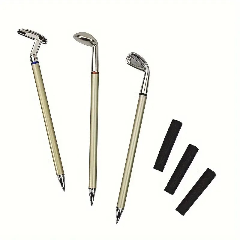 ⛳ Golf Pen Holder + 3‑Pen Set 🏌️‍♂️- Elevate Your Office Desk— A Hole‑in‑One for Style & Function
