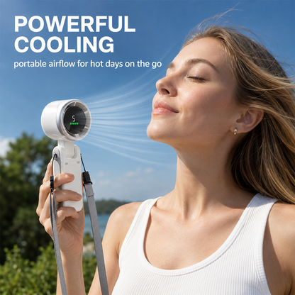 Portable Handheld Fan, Speed Adjustable Turbo Mini Fan