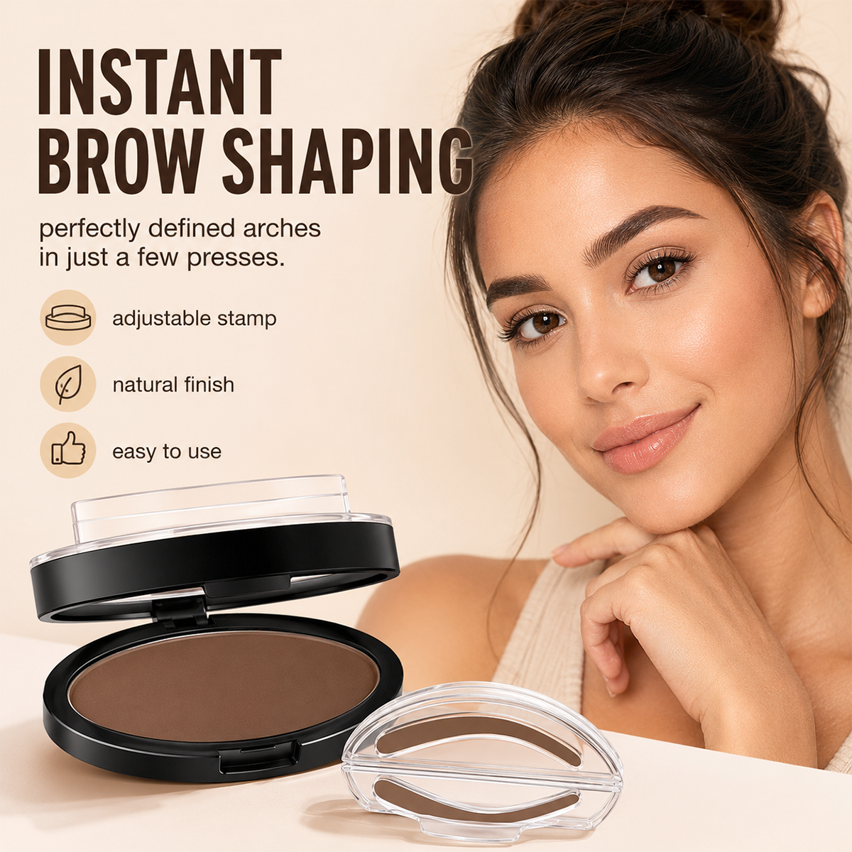 Eyebrow Stamp Powder with Brush