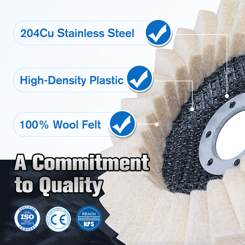 🔥Wool Felt Flap Polishing Disc