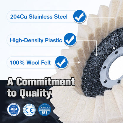 🔥Wool Felt Flap Polishing Disc