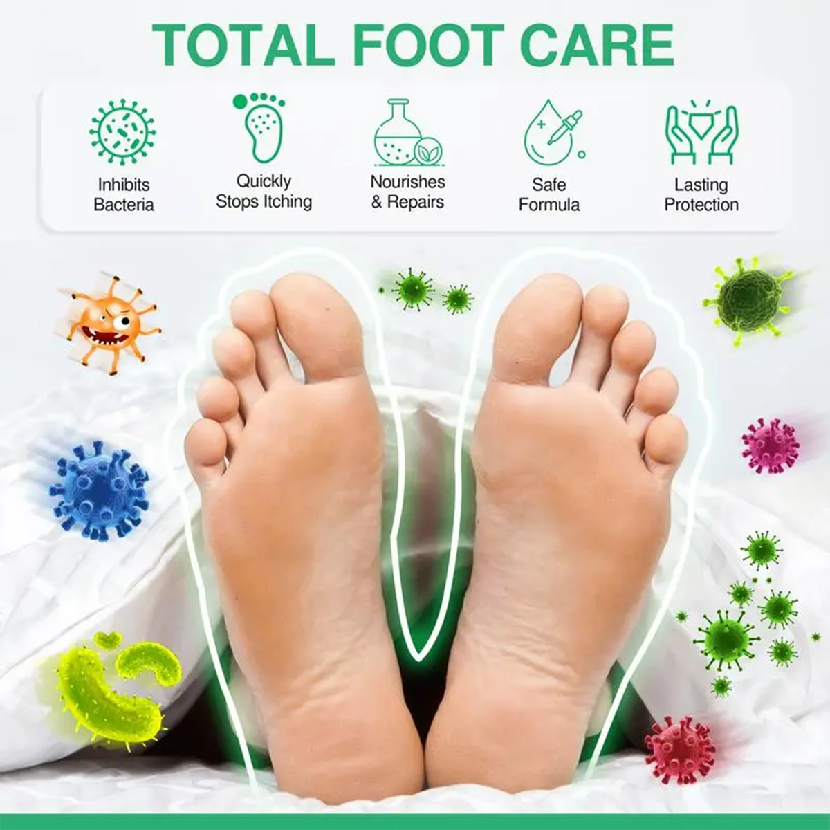 🍃Tea Tree Oil Foot Deodorant Spray - Antifungal Odor Removal for Feet & Shoes