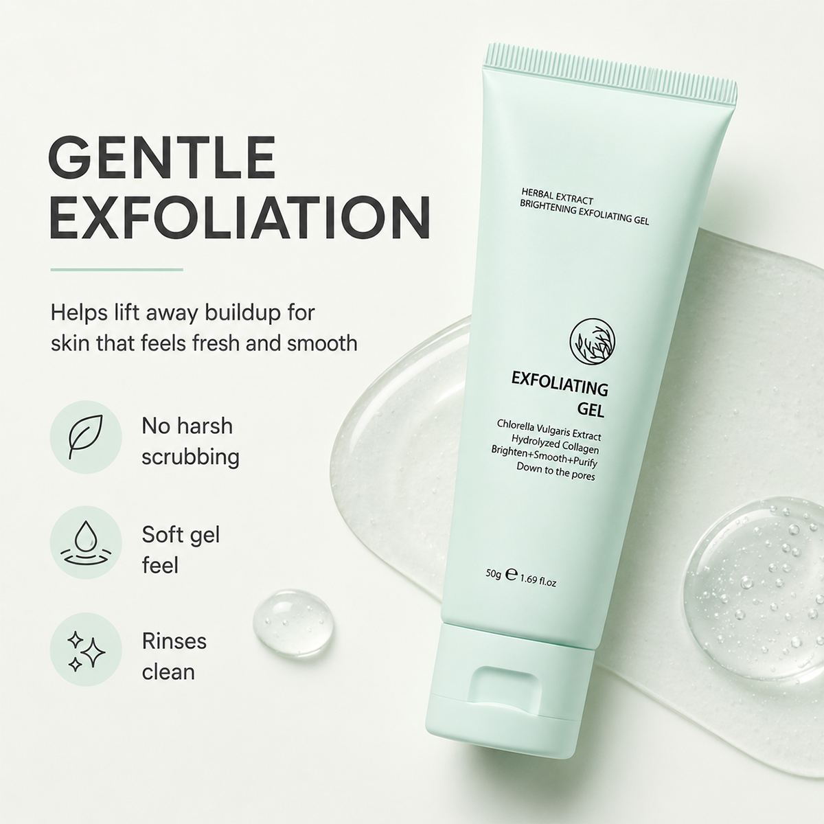 Gentle Exfoliating Gel – Deep Pore Cleansing & Herbal Formula