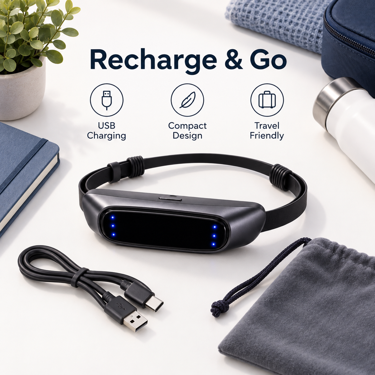 🌃🌙 Smart Anti-Snoring Device – Gentle Sleep Aid for Quieter, More Peaceful Nights