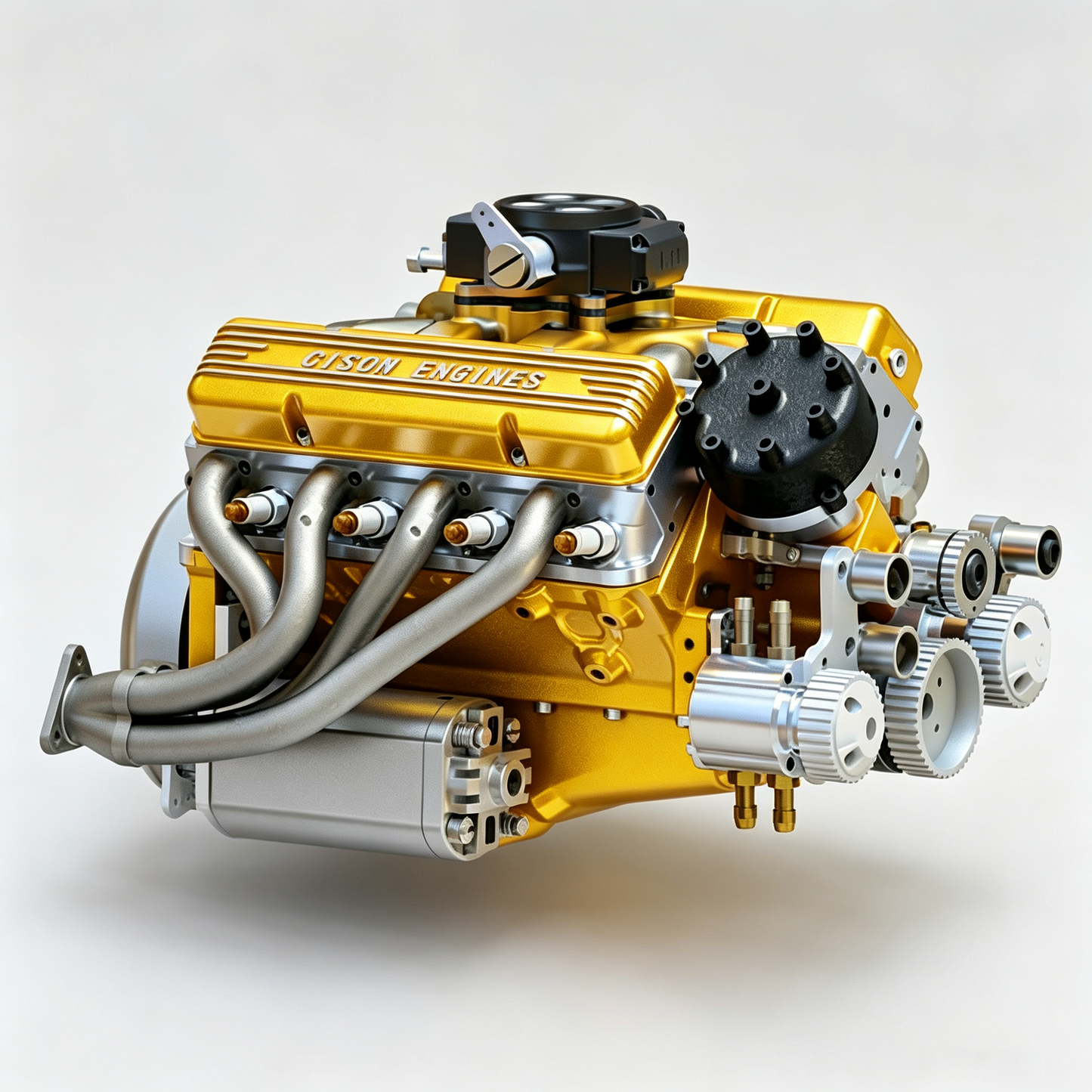 🔥 Gasoline OHV V8 small displacement engine model ornament