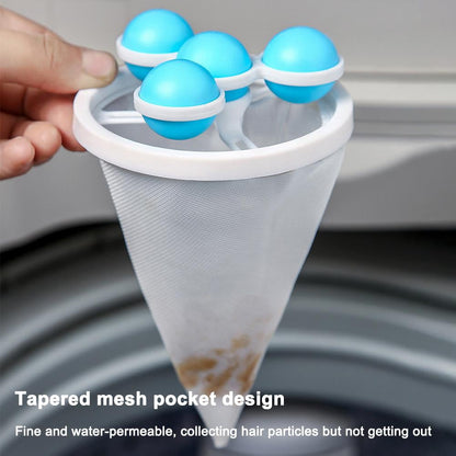Washing Machine Floating Lint Filter – Pet Hair & Lint Remover Bag