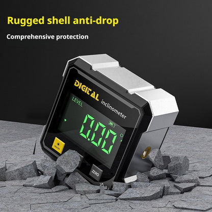 Digital Angle Finder, 4-Side Magnetic Gauge, Laser Inclinometer for Woodworking & Hanging