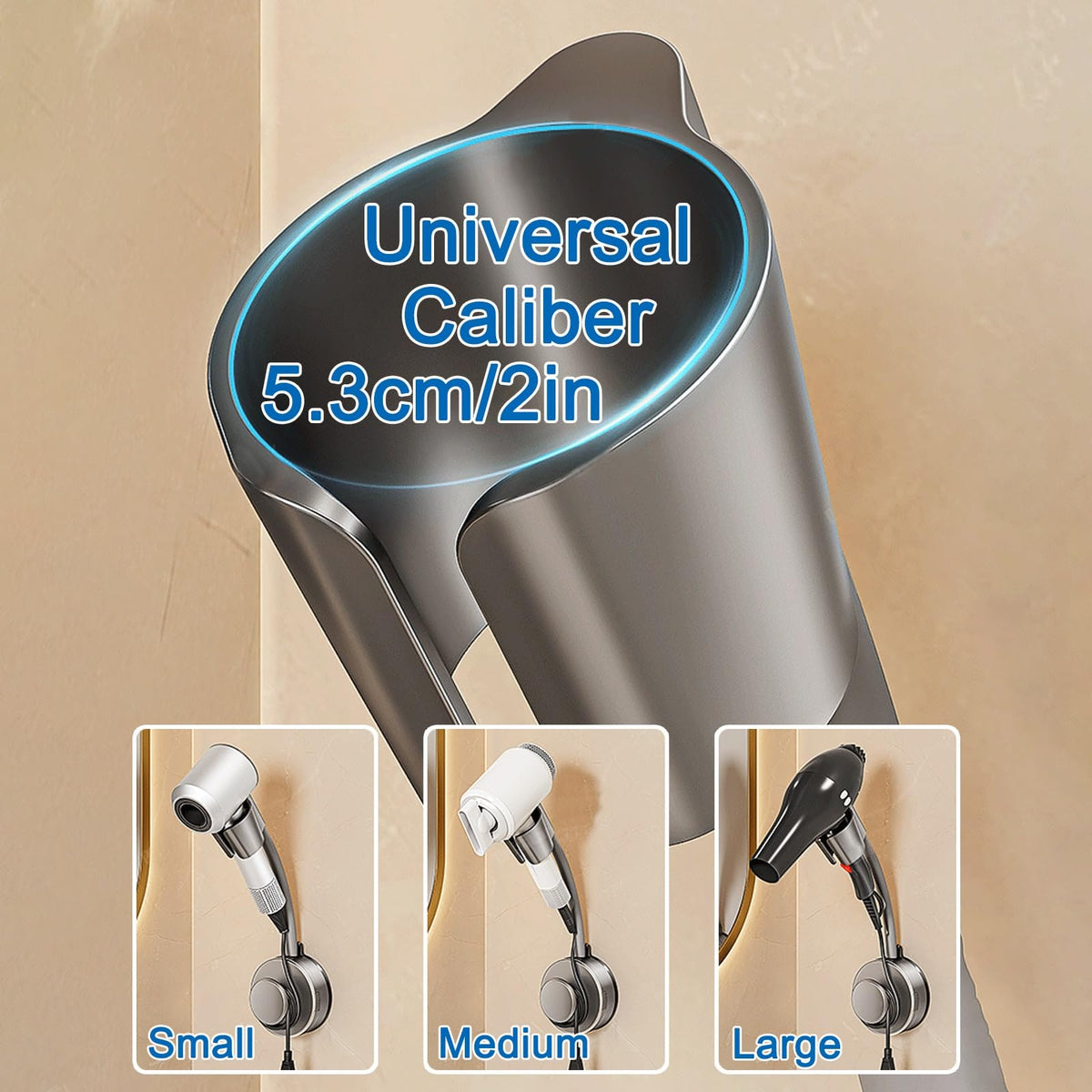 💈 Hands-Free Rotating Hair Dryer Holder