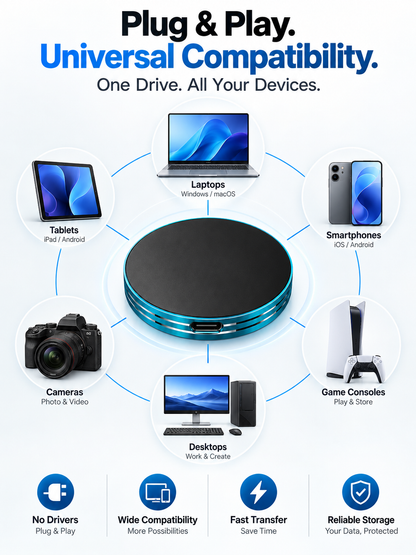 C Magnetic Portable SSD – Anti-Lost External Solid State Drive