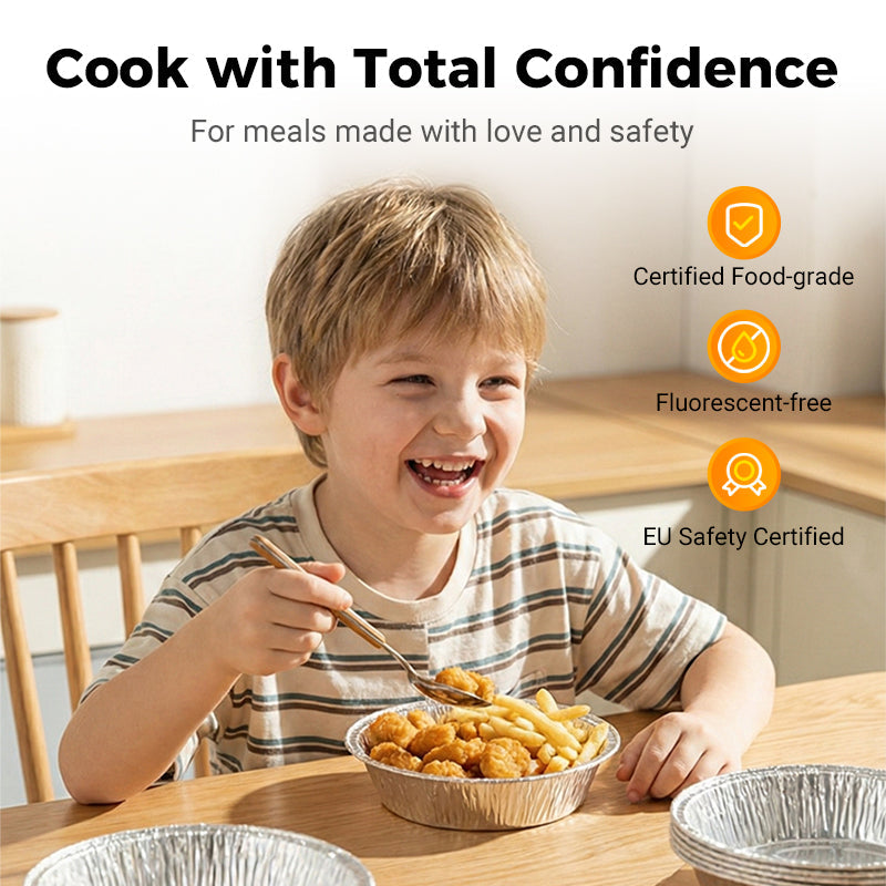 🍟 Oil-Resistant Aluminum Foil Food Boxes – Sturdy & Leak-Resistant