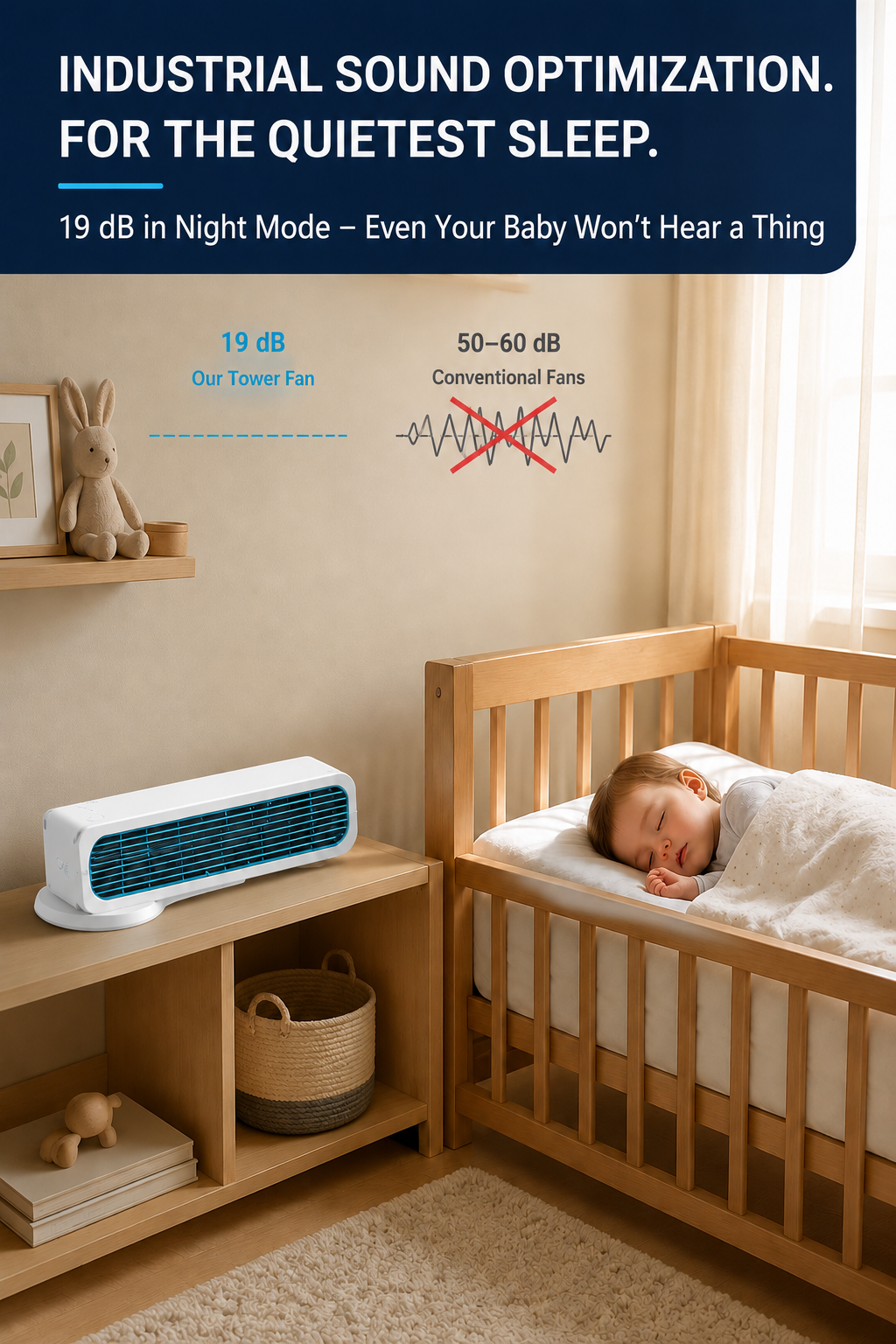 【90S Cool Down the Whole Room】Tower Fan Standing and Lying Down Air Conditioner