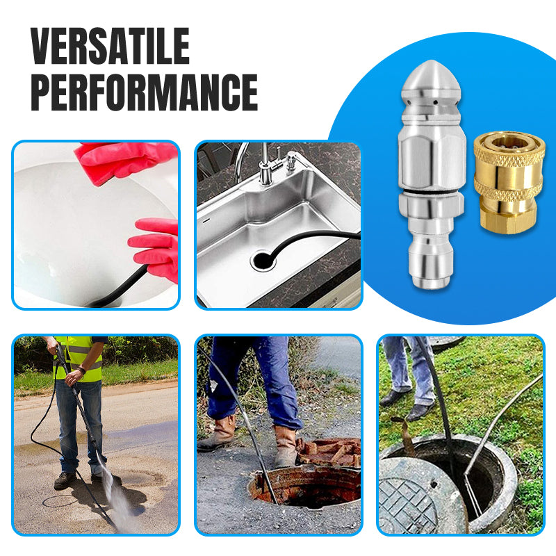 Powerful Pipe Cleaning and Unclogging Nozzle