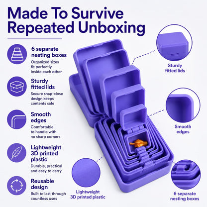🎁 Multi-Layer Surprise Gift Box  – 6 Layers of Fun, One Tiny Surprise Inside