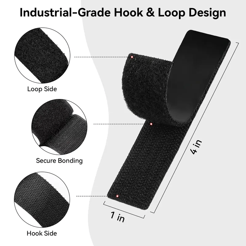 Heavy-Duty Hook and Loop Strips – Strong-Hold Fastener Tape for Home, Office & DIY Use