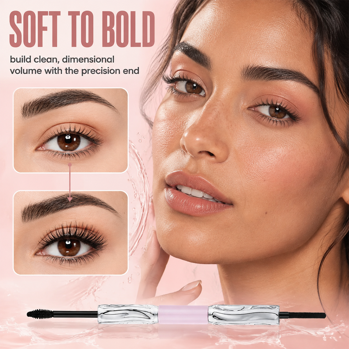 2-in -1 Long-Lasting Volumizing and Curling Mascara