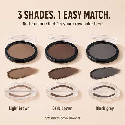 Eyebrow Stamp Powder with Brush