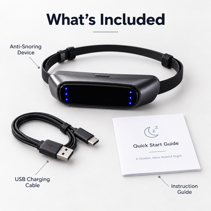 🌃🌙 Smart Anti-Snoring Device – Gentle Sleep Aid for Quieter, More Peaceful Nights