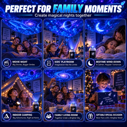 5D Holographic Dinosaur & Galaxy Projector: Powered by Las Vegas Sphere Tech, Turns Your Room & Car Into a Jurassic World in 1s!