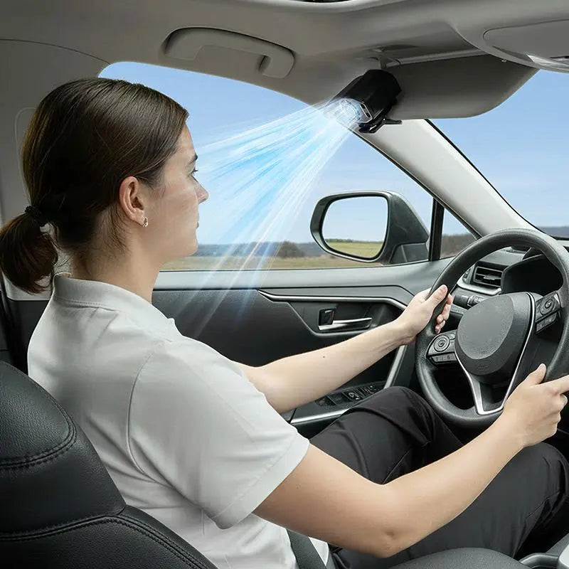 Semiconductor Clip-On Fan - Portable Car & Desk Cooler