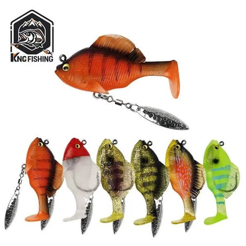 🎣6Pcs Multiple Pre-rigged Swimbait Jig Heads