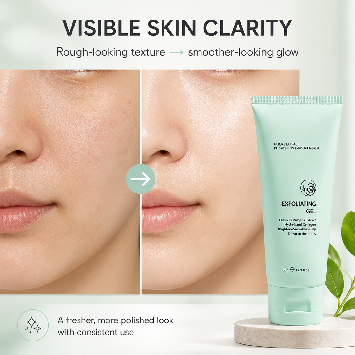 Gentle Exfoliating Gel – Deep Pore Cleansing & Herbal Formula