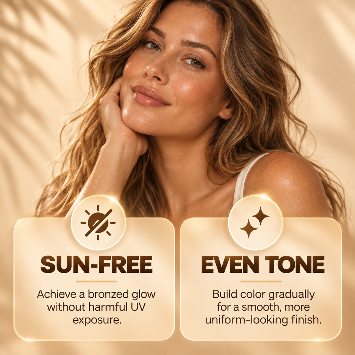 Sun‐Free Self‐Tanning Drops ☀️Get Natural Bronze Tan Without UV Exposure
