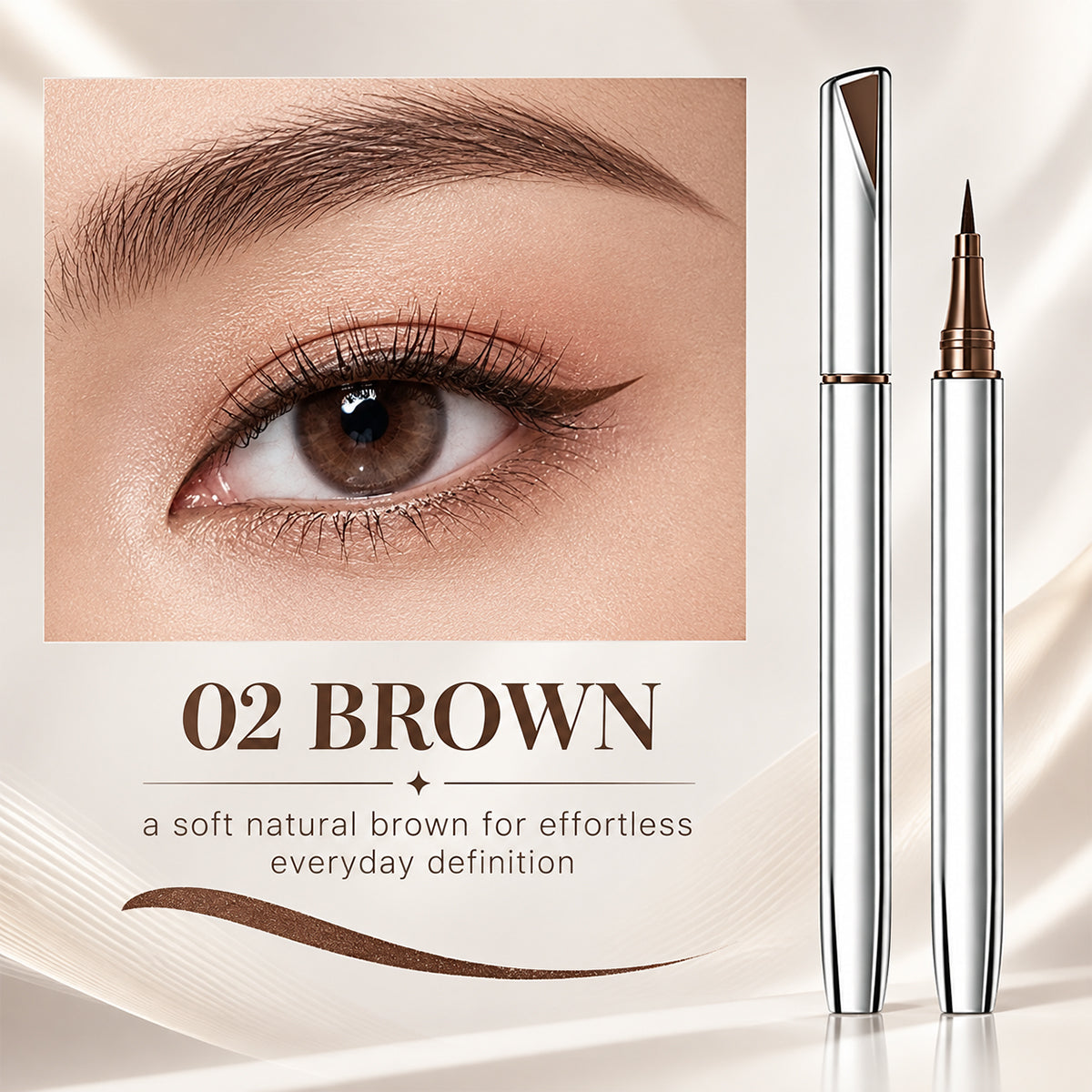 👁️ 24-Hour Smudge-Proof Precision Liquid Eyeliner Pen – Perfectly Defined Eyes All Day ✨