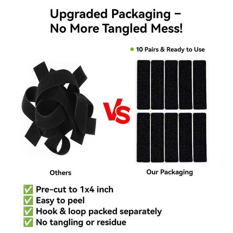 Heavy-Duty Hook and Loop Strips – Strong-Hold Fastener Tape for Home, Office & DIY Use
