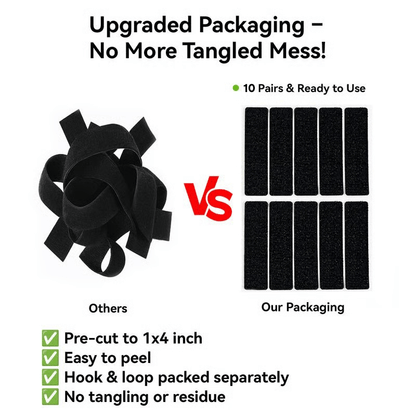 Heavy-Duty Hook and Loop Strips – Strong-Hold Fastener Tape for Home, Office & DIY Use