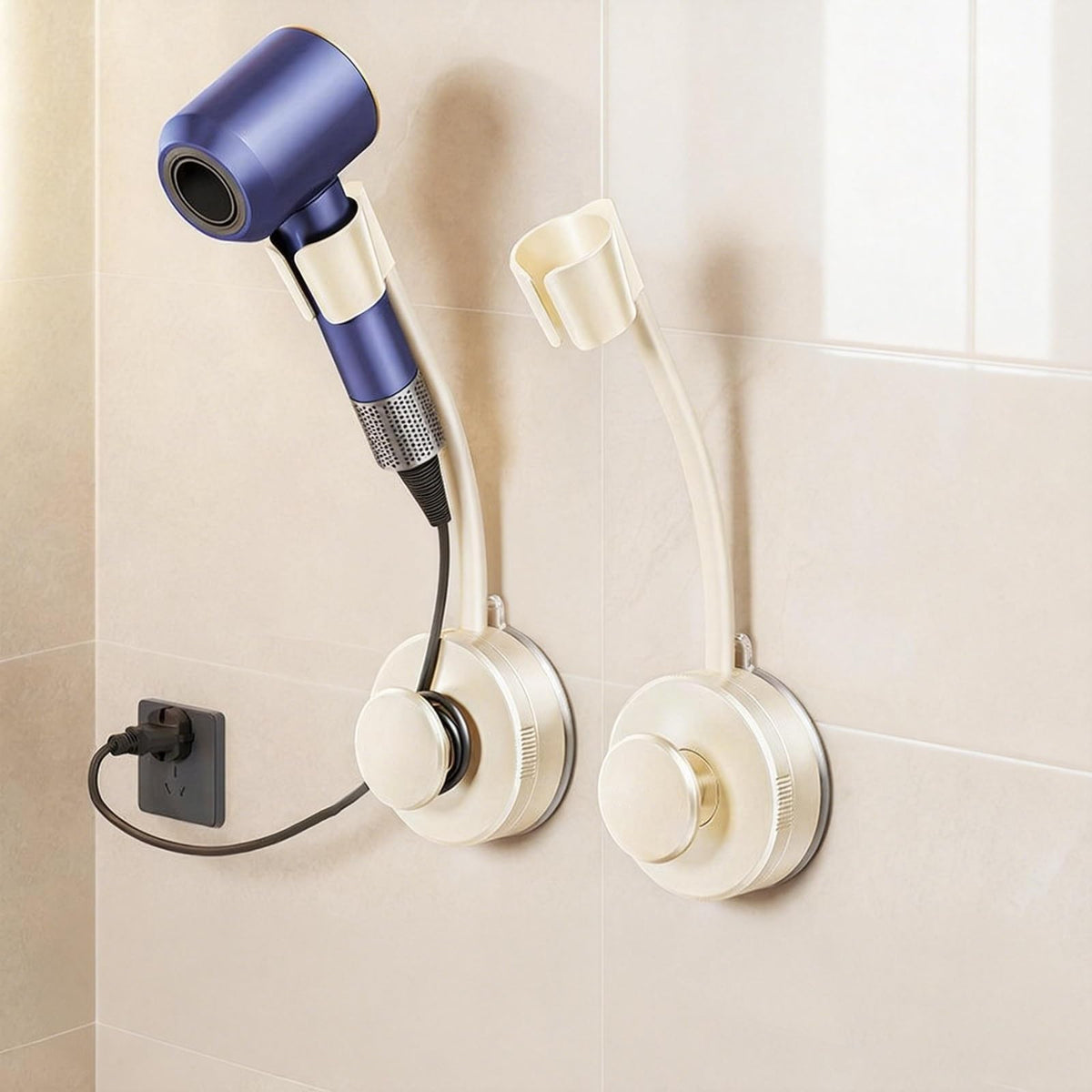 💈 Hands-Free Rotating Hair Dryer Holder