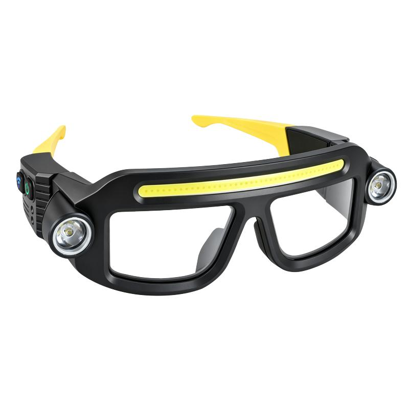 👓 Hands-Free LED Work Glasses – Wide Beam, Side Lights & Over-Glasses Fit