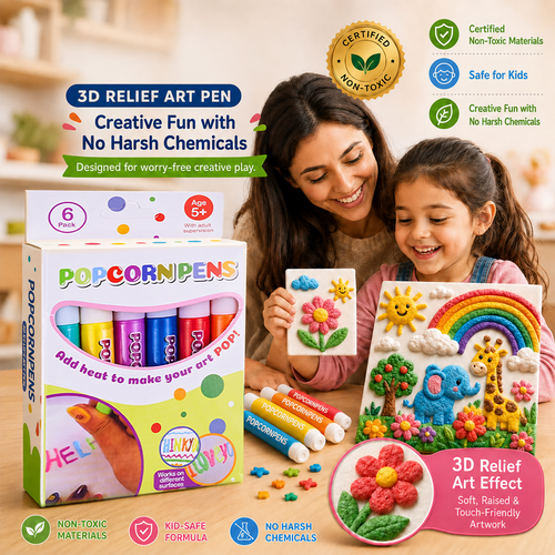 🎨🪄 3D Relief Art Pen – Turn Flat Drawings Into Touchable 3D Art