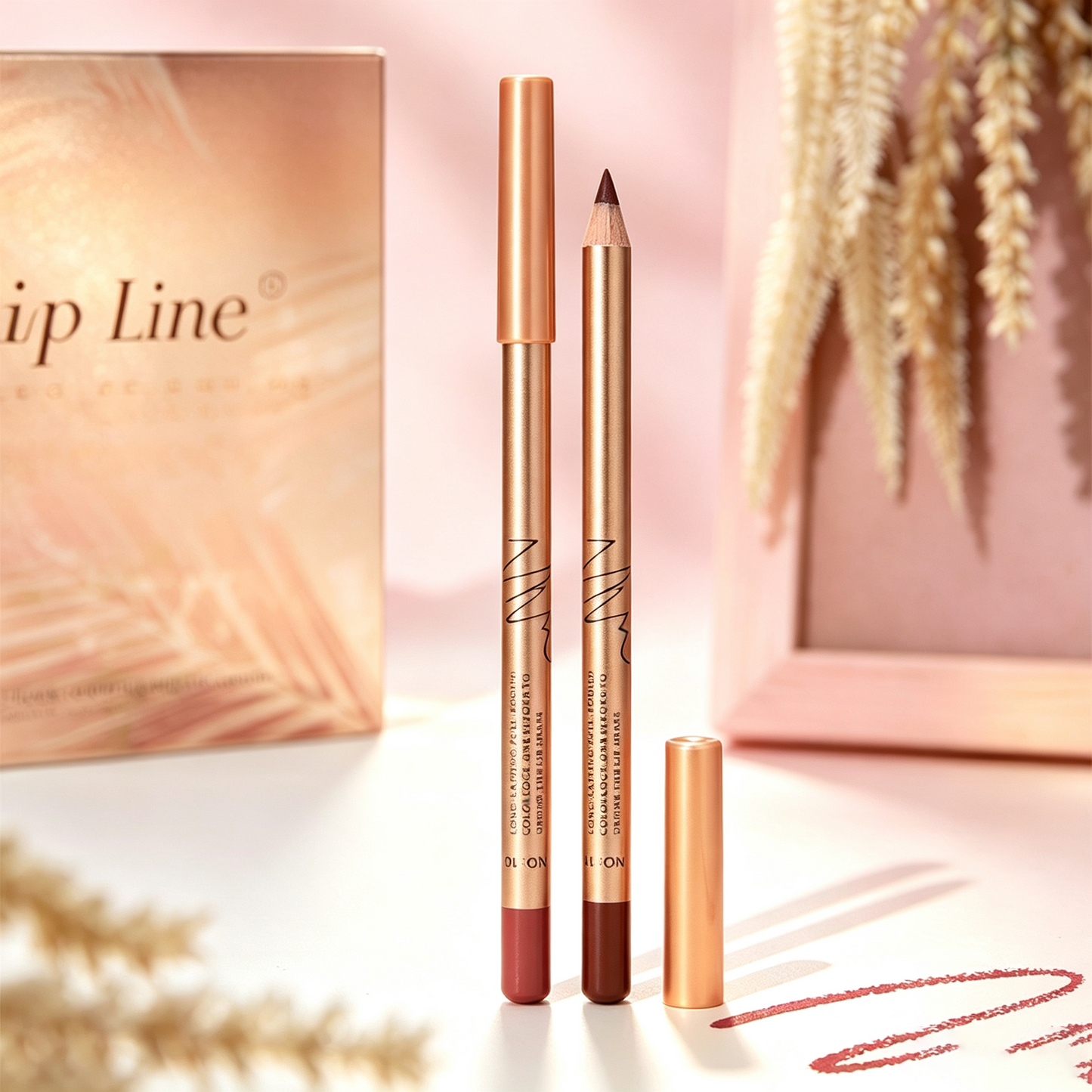 💄12-Color Lip Liner Pencil Set – Smudge-Proof & Long-Lasting