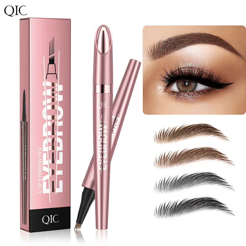 New Waterproof Micro-Fork Eyebrow Pencil, Long-Lasting Brow Pen for Natural Hair-Like Strokes