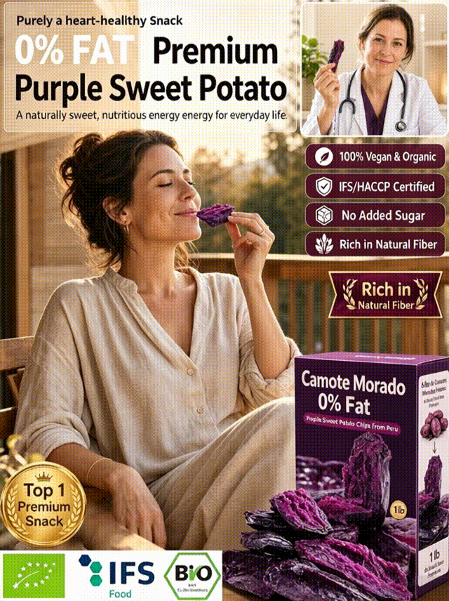 ✨Triple-Steamed Organic Purple Yam Strips – Naturally Sweet, Soft & Chewy🍠