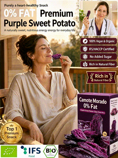 ✨Triple-Steamed Organic Purple Yam Strips – Naturally Sweet, Soft & Chewy🍠