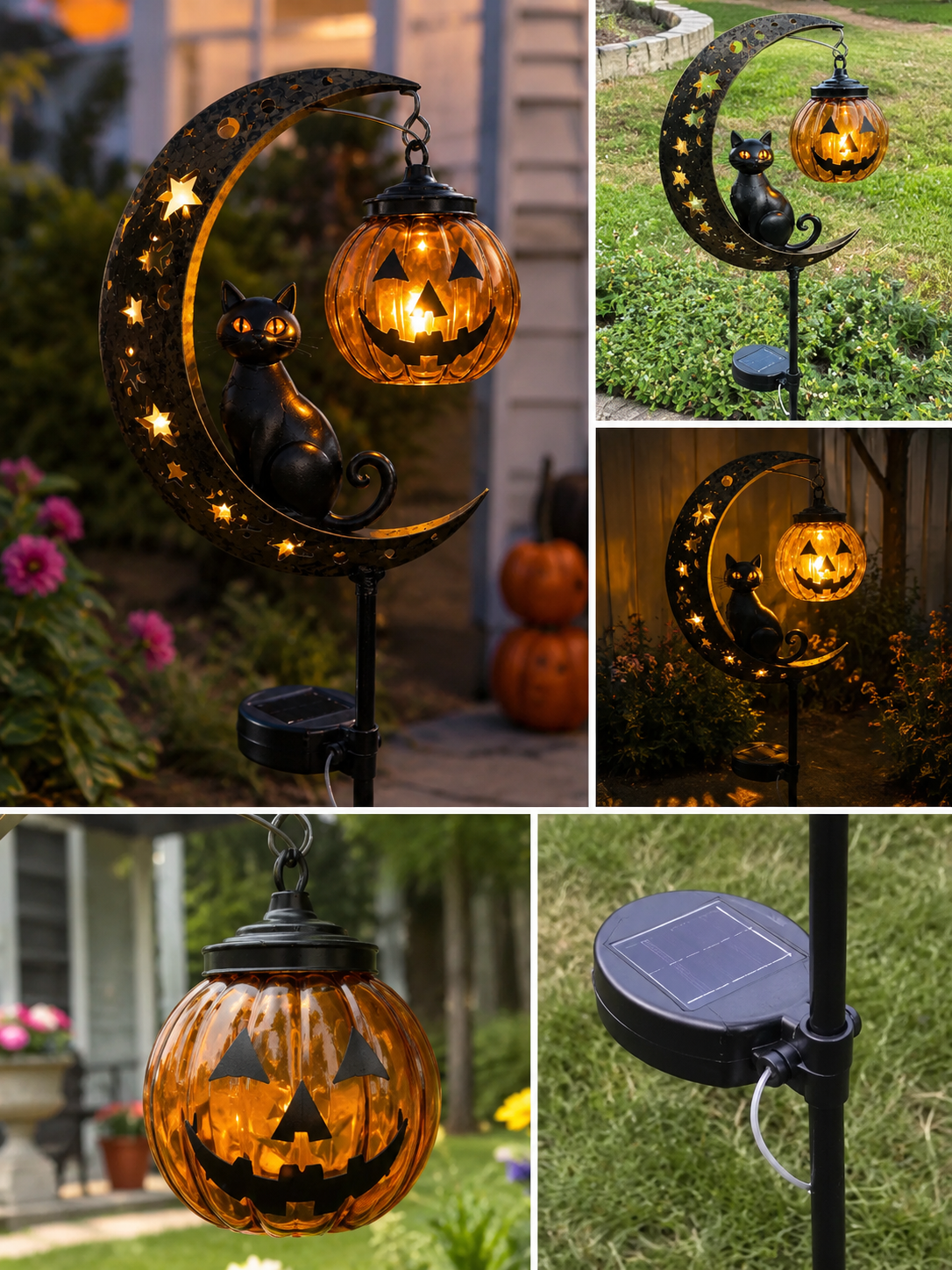 🎃 Halloween Early Bird Sale | Pumpkin Moon Garden Stake Light