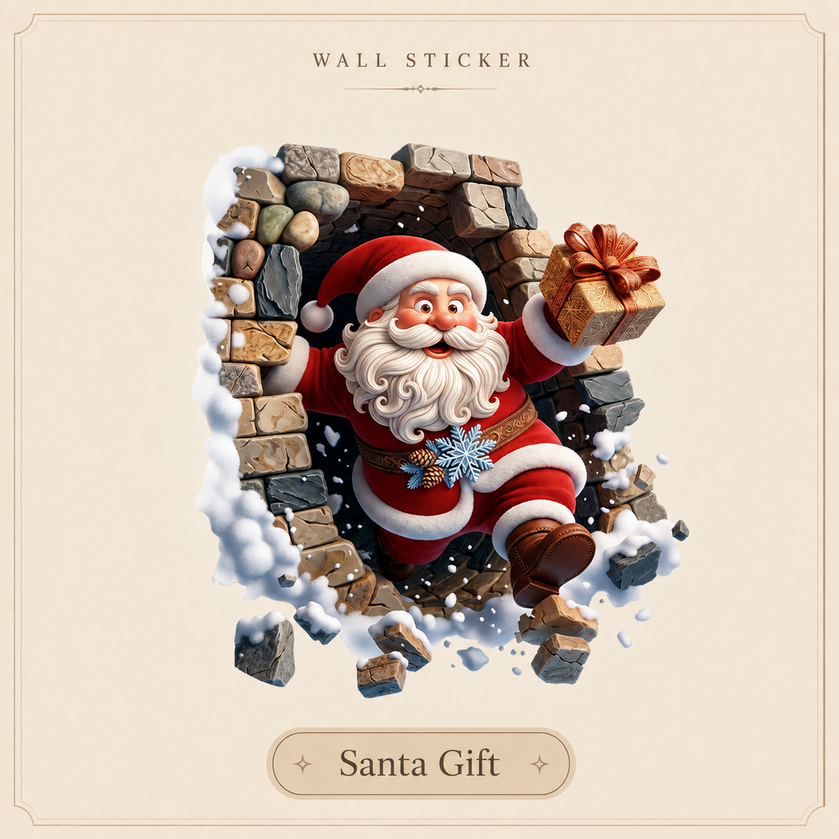 🎄Christmas 3D Holiday Wall Stickers | Christmas & Halloween Decor
