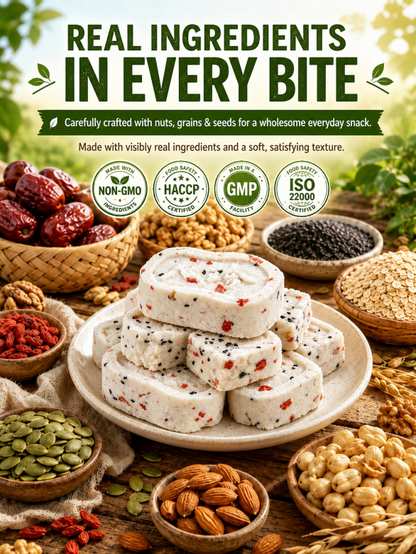 💖Handmade Red Date & Poria Bazhen Cakes – Soft, Wholesome Whole-Grain Snack