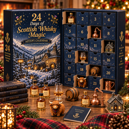 🥃 2026 Scottish Whisky Magic Countdown Calendar – 24-Day Festive Blind Box with Collectible Figures