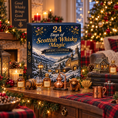🥃 2026 Scottish Whisky Magic Countdown Calendar – 24-Day Festive Blind Box with Collectible Figures