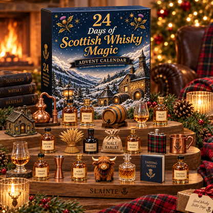 🥃 2026 Scottish Whisky Magic Countdown Calendar – 24-Day Festive Blind Box with Collectible Figures