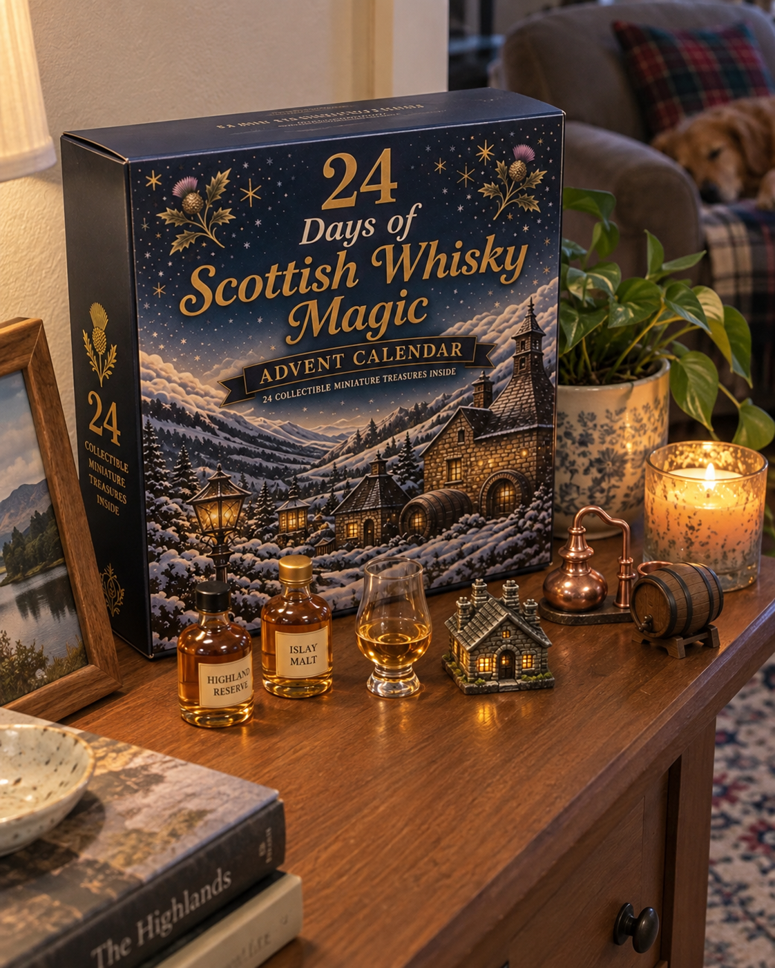 🥃 2026 Scottish Whisky Magic Countdown Calendar – 24-Day Festive Blind Box with Collectible Figures