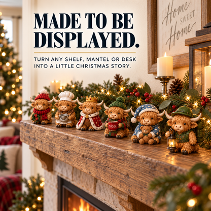 🐮📆 24-Day Highland Cow Advent Calendar – 24 Mini Collectible Surprises