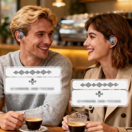 AI-Powered Wireless Bluetooth Translation Earphones