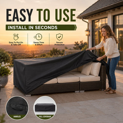 🛋️ All-Weather Waterproof Patio Sofa Cover