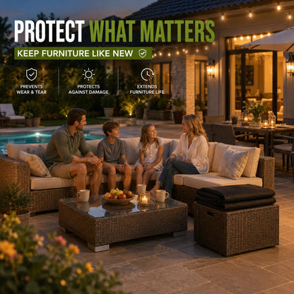 🛋️ All-Weather Waterproof Patio Sofa Cover